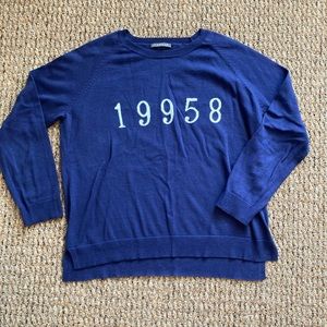 Sussex County Delaware Slower Lower Knit Sweater Nautical NWOT